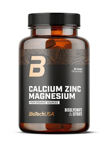 BioTech Calcium Zinc Magnesium from organic sources 90 Tabletten
